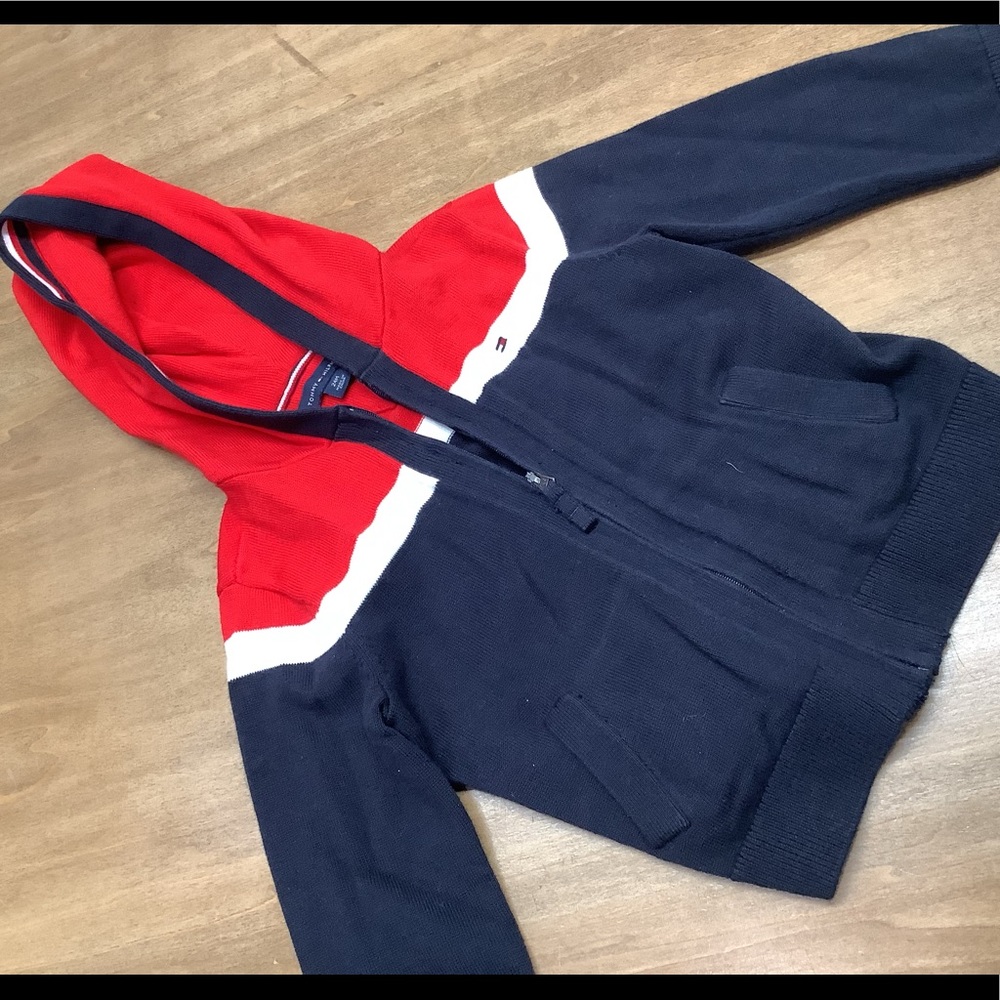Toddler Tommy Hilfiger boys infant zip hoodie sweater 24m